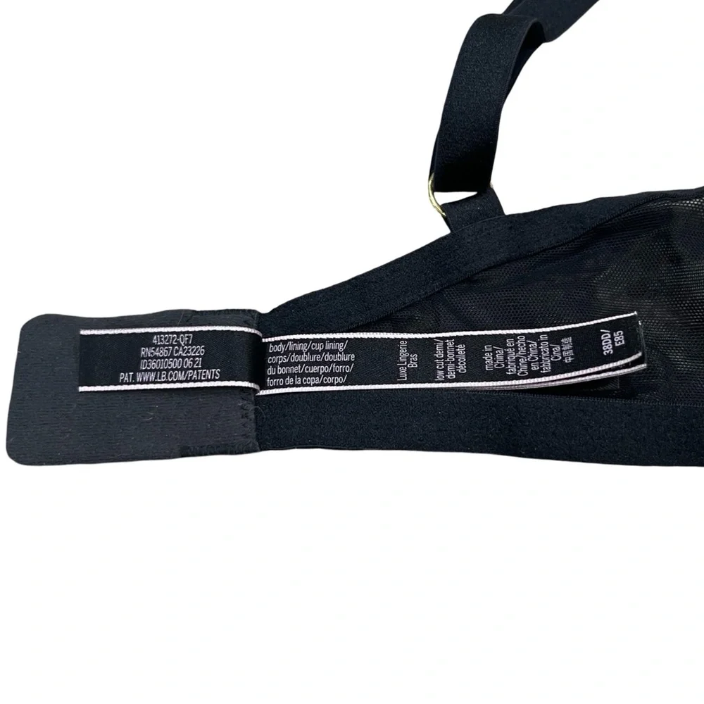 Victoria’s Secret Very Sexy Black Embroidered Unlined Demi Bra | Size 38DD / 38E - Picture 9 of 11
